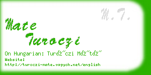 mate turoczi business card